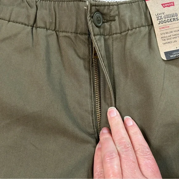 NWT Levi's Men's XX Chino Jogger Pants Olive Green Size Medium Autumn Casual - Picture 10 of 11